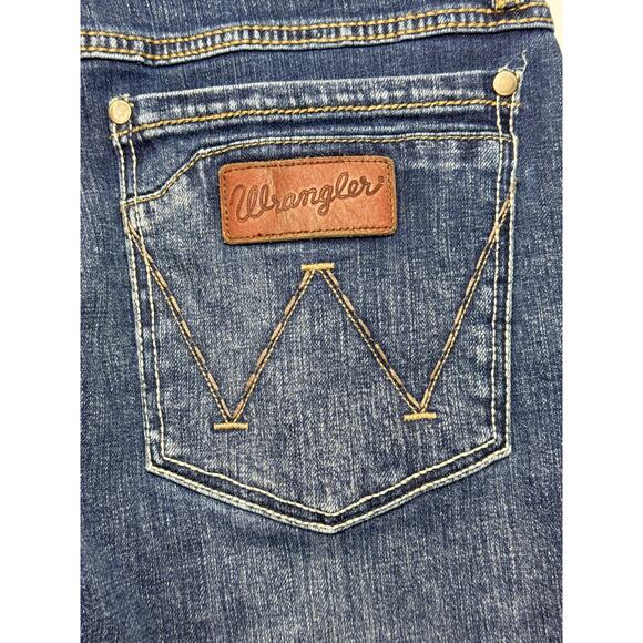 Wrangler Retro Men's Slim Boot Blue Denim Jeans - Size Tag Missing (30x26.5) - Picture 3 of 5